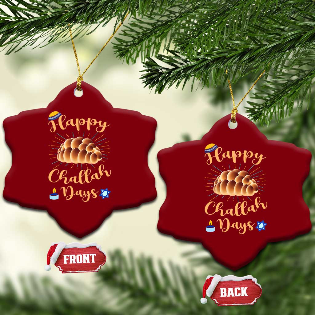 Funny Hanukkah Happy Challah Days Ceramic Ornament Jewish Gift TS12 Print Your Wear