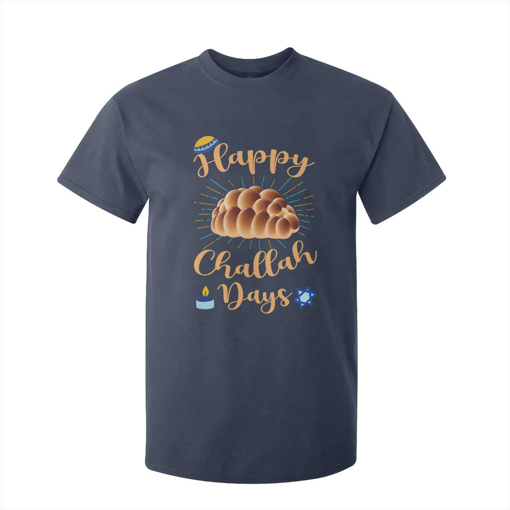 Funny Hanukkah Happy Challah Days T Shirt For Kid Jewish Gift TS12 Navy Print Your Wear