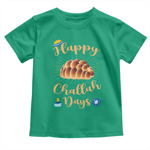 Funny Hanukkah Happy Challah Days Toddler T Shirt Jewish Gift TS12 Irish Green Print Your Wear