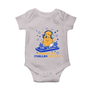 Hanukkah DJ Challah And Dreidel Baby Onesie Funny Jewish Gift TS12 Ice Gray Print Your Wear