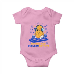 Hanukkah DJ Challah And Dreidel Baby Onesie Funny Jewish Gift TS12 Light Pink Print Your Wear
