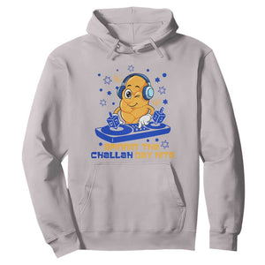 Hanukkah DJ Challah And Dreidel Hoodie Funny Jewish Gift TS12 Ice Gray Print Your Wear