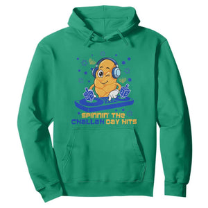 Hanukkah DJ Challah And Dreidel Hoodie Funny Jewish Gift TS12 Irish Green Print Your Wear