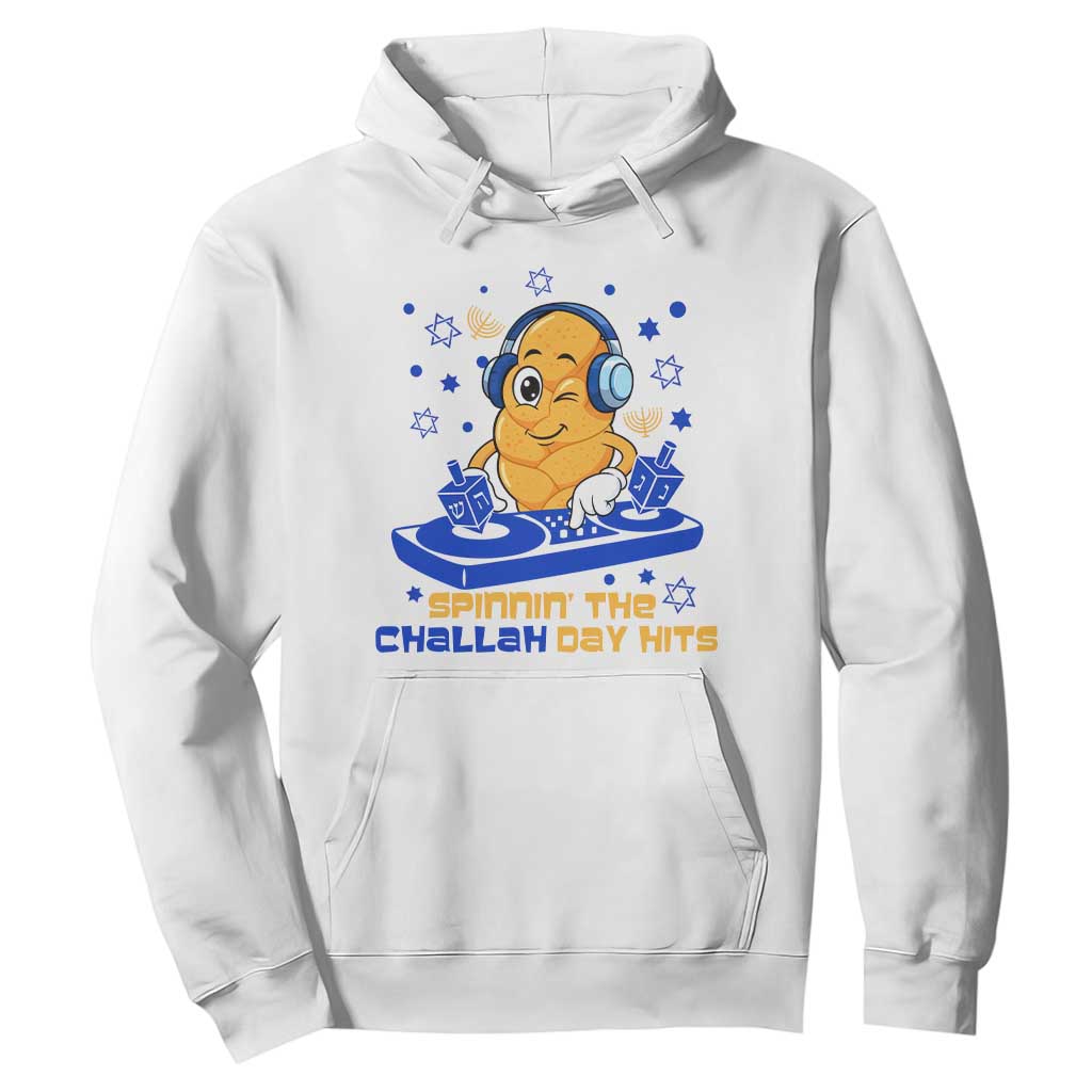 Hanukkah DJ Challah And Dreidel Hoodie Funny Jewish Gift TS12 White Print Your Wear