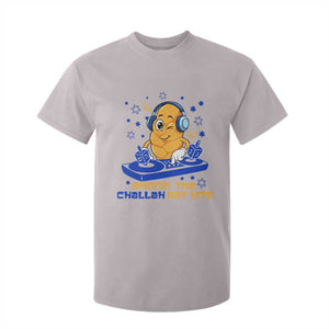 Hanukkah DJ Challah And Dreidel T Shirt For Kid Funny Jewish Gift TS12 Ice Gray Print Your Wear