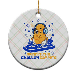 Hanukkah DJ Challah And Dreidel Ceramic Ornament Funny Jewish Gift TS12 1pc Christmas Plaid Print Your Wear