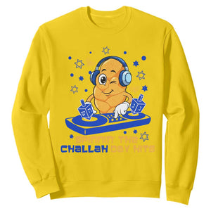 Hanukkah DJ Challah And Dreidel Sweatshirt Funny Jewish Gift TS12 Daisy Print Your Wear