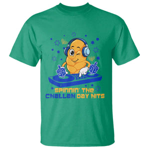 Hanukkah DJ Challah And Dreidel T Shirt Funny Jewish Gift TS12 Irish Green Print Your Wear