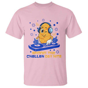 Hanukkah DJ Challah And Dreidel T Shirt Funny Jewish Gift TS12 Light Pink Print Your Wear