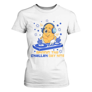 Hanukkah DJ Challah And Dreidel T Shirt For Women Funny Jewish Gift TS12 White Print Your Wear