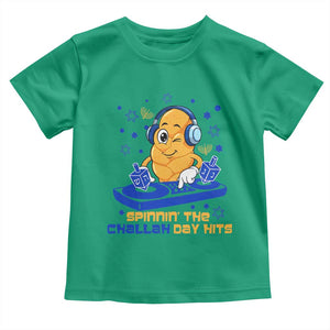 Hanukkah DJ Challah And Dreidel Toddler T Shirt Funny Jewish Gift TS12 Irish Green Print Your Wear