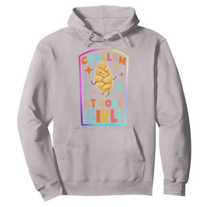 Funny Hanukkah Challah At Ya Girl Hoodie Jewish Chanukah Bread Gift TS12 Ice Gray Print Your Wear