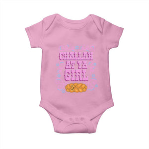Funny Jewish Holiday Baby Onesie Challah At Ya Girl Gift TS12 Light Pink Print Your Wear