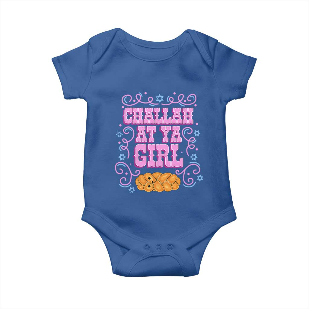 Funny Jewish Holiday Baby Onesie Challah At Ya Girl Gift TS12 Royal Blue Print Your Wear