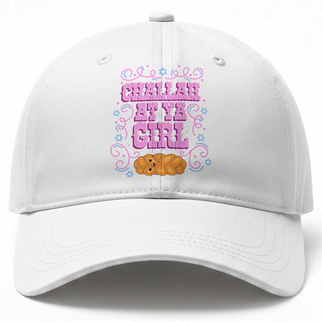 Funny Jewish Holiday Baseball Cap Challah At Ya Girl Gift TS12 Print Your Wear