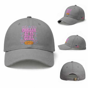 Funny Jewish Holiday Baseball Cap Challah At Ya Girl Gift TS12 Baseball Cap Universal Fit Sport Gray Print Your Wear