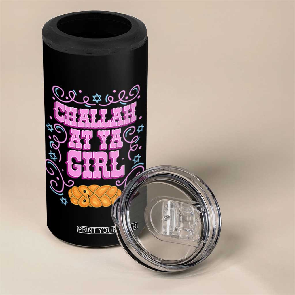 Funny Jewish Holiday 4 in 1 Can Cooler Tumbler Challah At Ya Girl Gift TS12 Print Your Wear