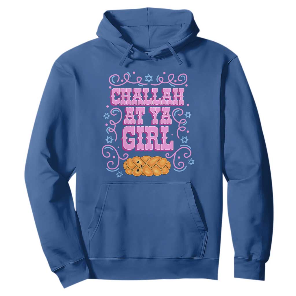 Funny Jewish Holiday Hoodie Challah At Ya Girl Gift TS12 Royal Blue Print Your Wear
