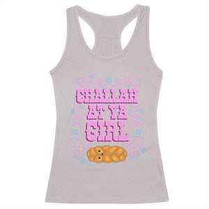 Funny Jewish Holiday Racerback Tank Top Challah At Ya Girl Gift TS12 Ice Gray Print Your Wear