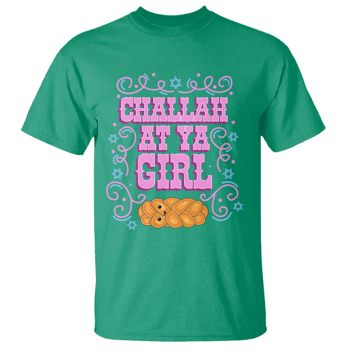 Funny Jewish Holiday T Shirt Challah At Ya Girl Gift TS12 Irish Green Print Your Wear