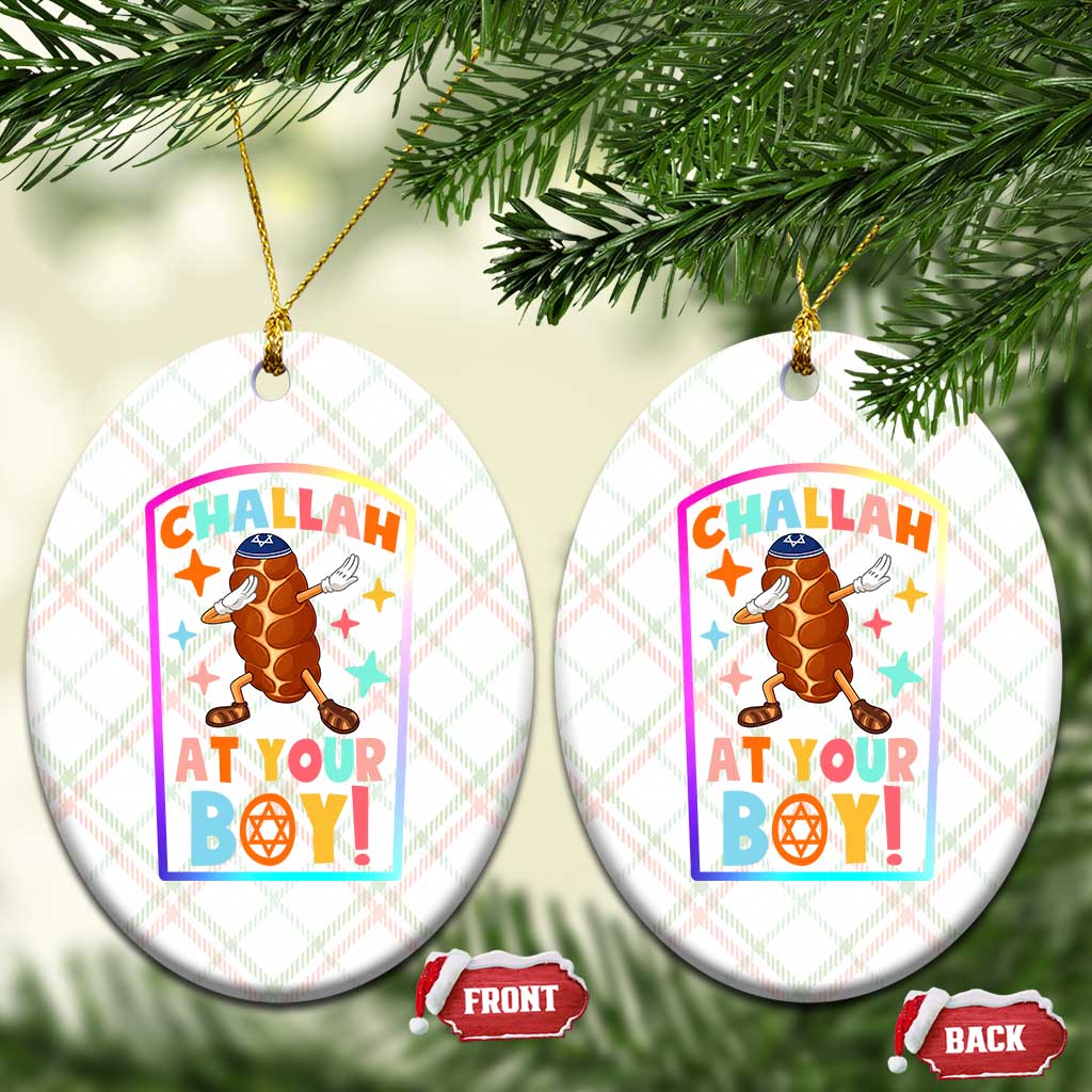 Hanukkah Challah At Ya Boy Ceramic Ornament Funny Holiday Gift TS12 Print Your Wear