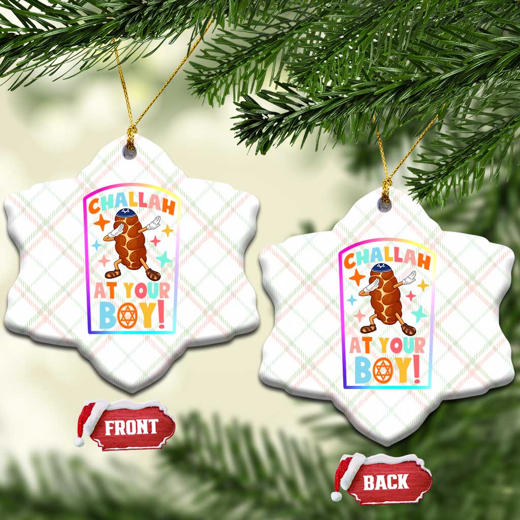 Hanukkah Challah At Ya Boy Ceramic Ornament Funny Holiday Gift TS12 Print Your Wear