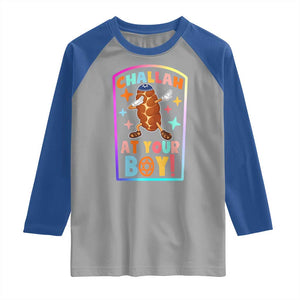Hanukkah Challah At Ya Boy Raglan Shirt Funny Holiday Gift TS12 Sport Gray Royal Print Your Wear
