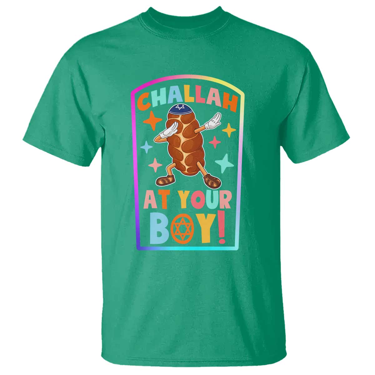 Hanukkah Challah At Ya Boy T Shirt Funny Holiday Gift TS12 Irish Green Print Your Wear