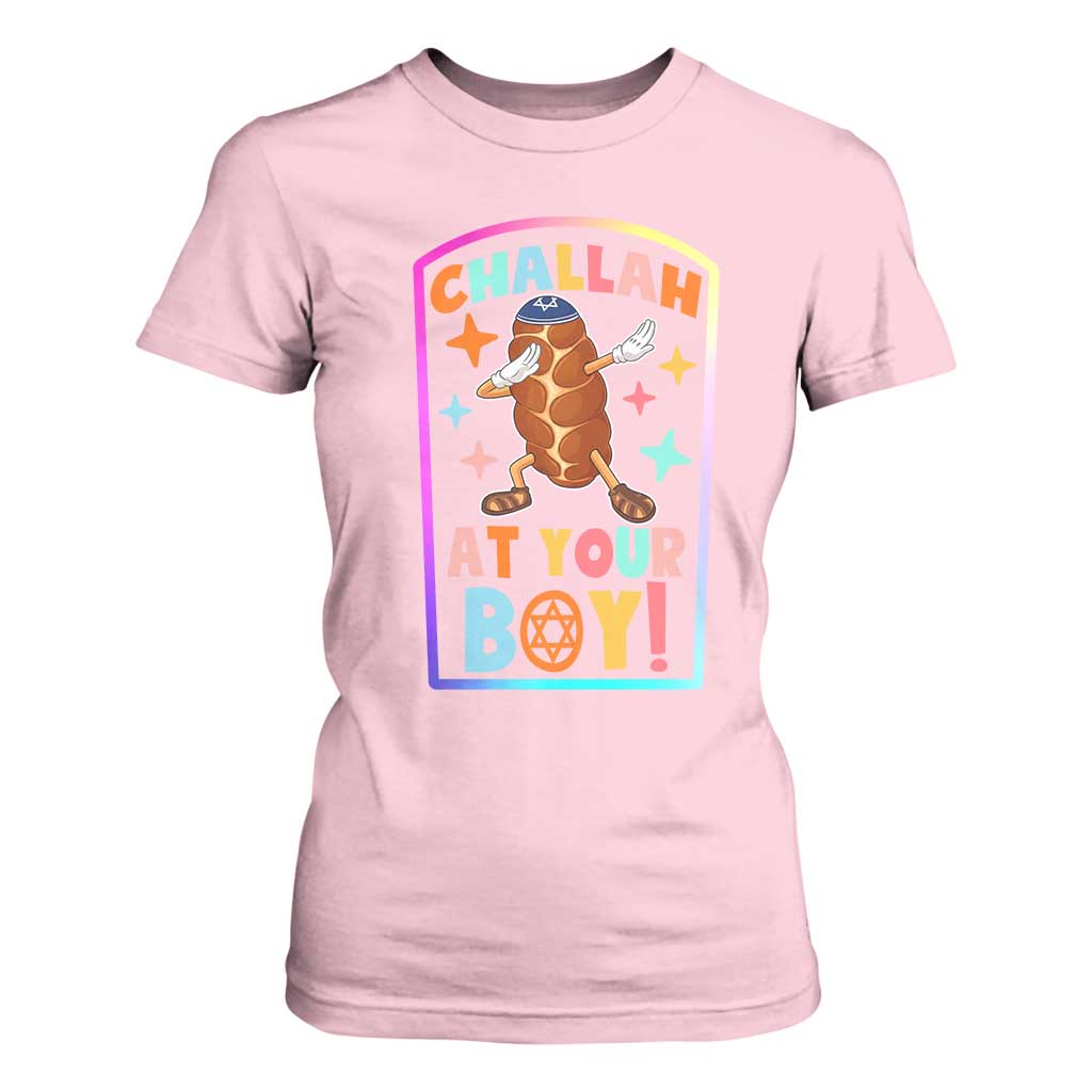 Hanukkah Challah At Ya Boy T Shirt For Women Funny Holiday Gift TS12 Light Pink Print Your Wear