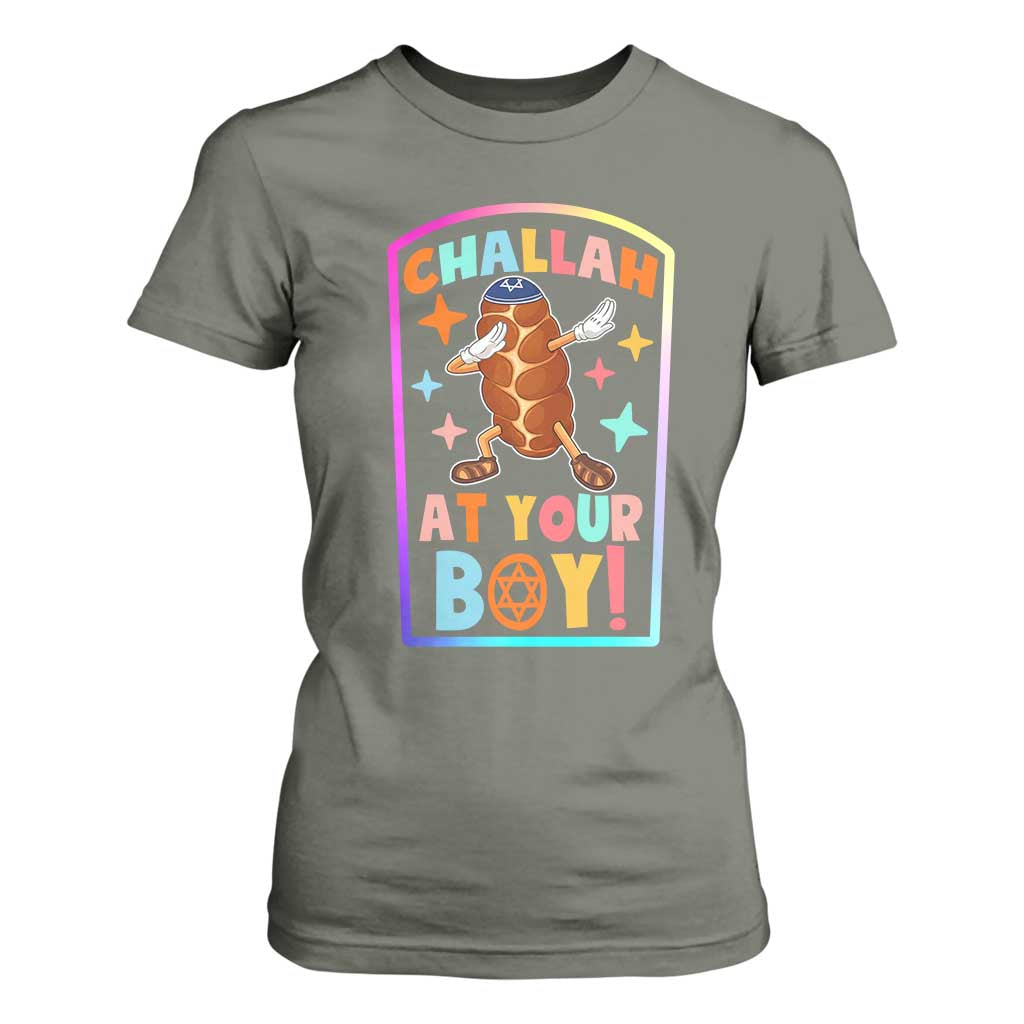 Hanukkah Challah At Ya Boy T Shirt For Women Funny Holiday Gift TS12 Military Green Print Your Wear