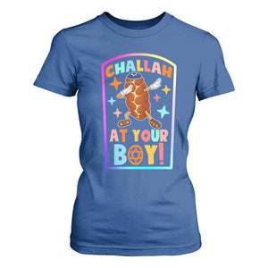 Hanukkah Challah At Ya Boy T Shirt For Women Funny Holiday Gift TS12 Royal Blue Print Your Wear