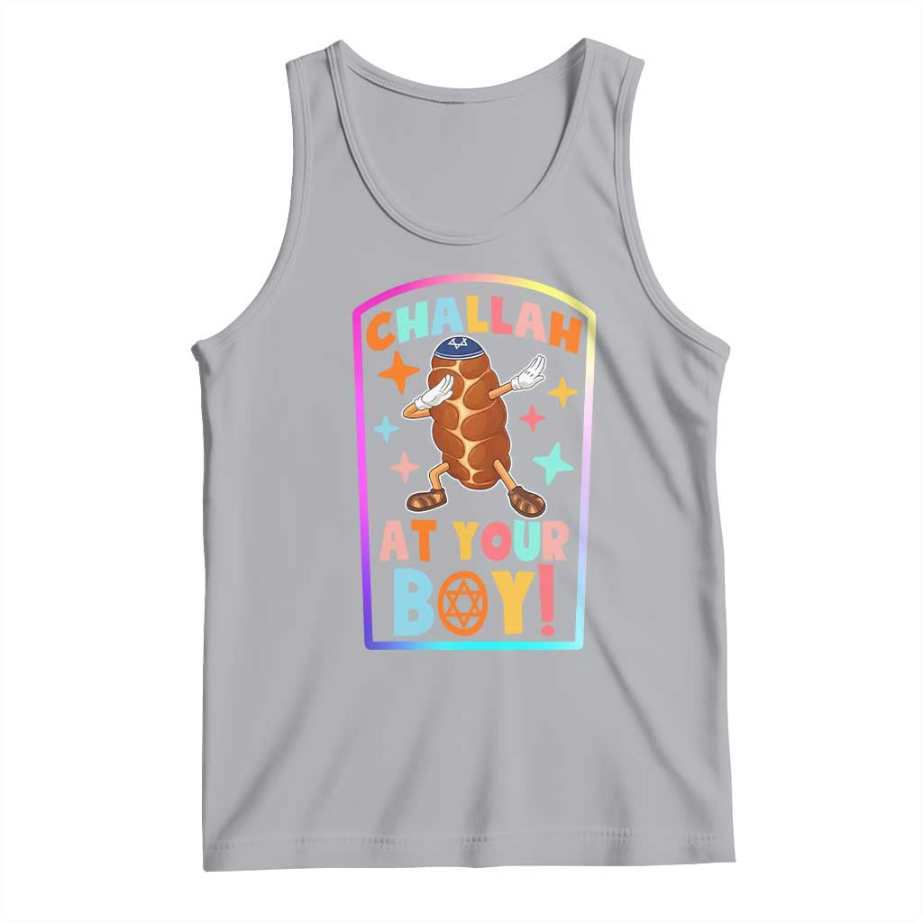 Hanukkah Challah At Ya Boy Tank Top Funny Holiday Gift TS12 Athletic Heather Print Your Wear