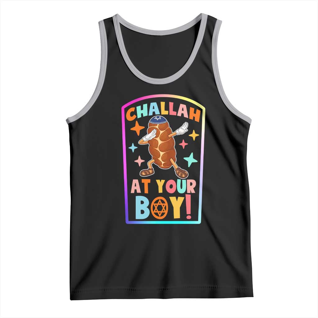 Hanukkah Challah At Ya Boy Tank Top Funny Holiday Gift TS12 Black Athletic Heather Print Your Wear