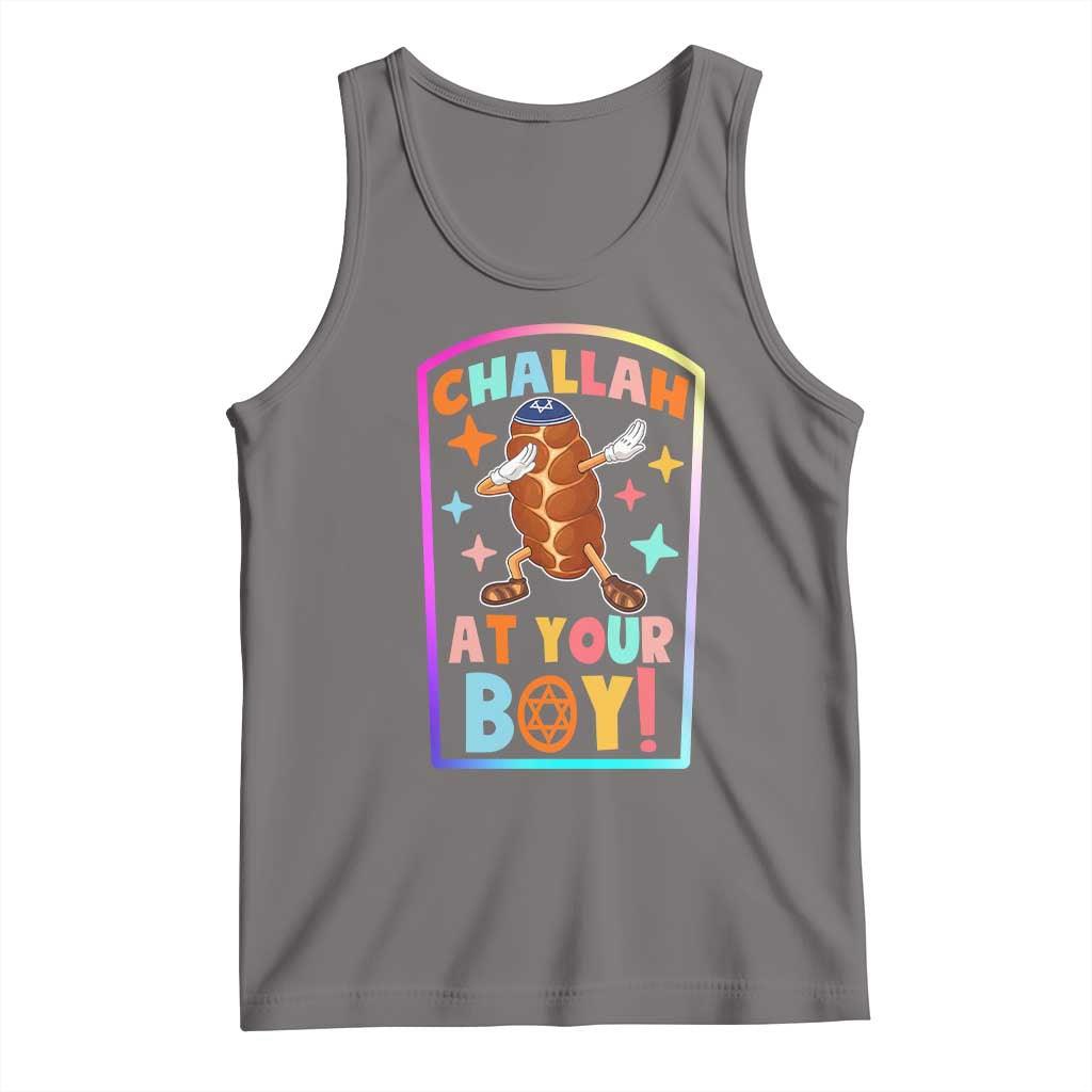 Hanukkah Challah At Ya Boy Tank Top Funny Holiday Gift TS12 Deep Heather Print Your Wear