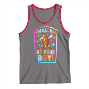 Hanukkah Challah At Ya Boy Tank Top Funny Holiday Gift TS12 Deep Heather Red Print Your Wear