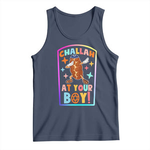 Hanukkah Challah At Ya Boy Tank Top Funny Holiday Gift TS12 Navy Print Your Wear