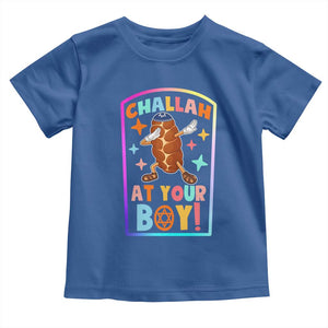 Hanukkah Challah At Ya Boy Toddler T Shirt Funny Holiday Gift TS12 Royal Blue Print Your Wear