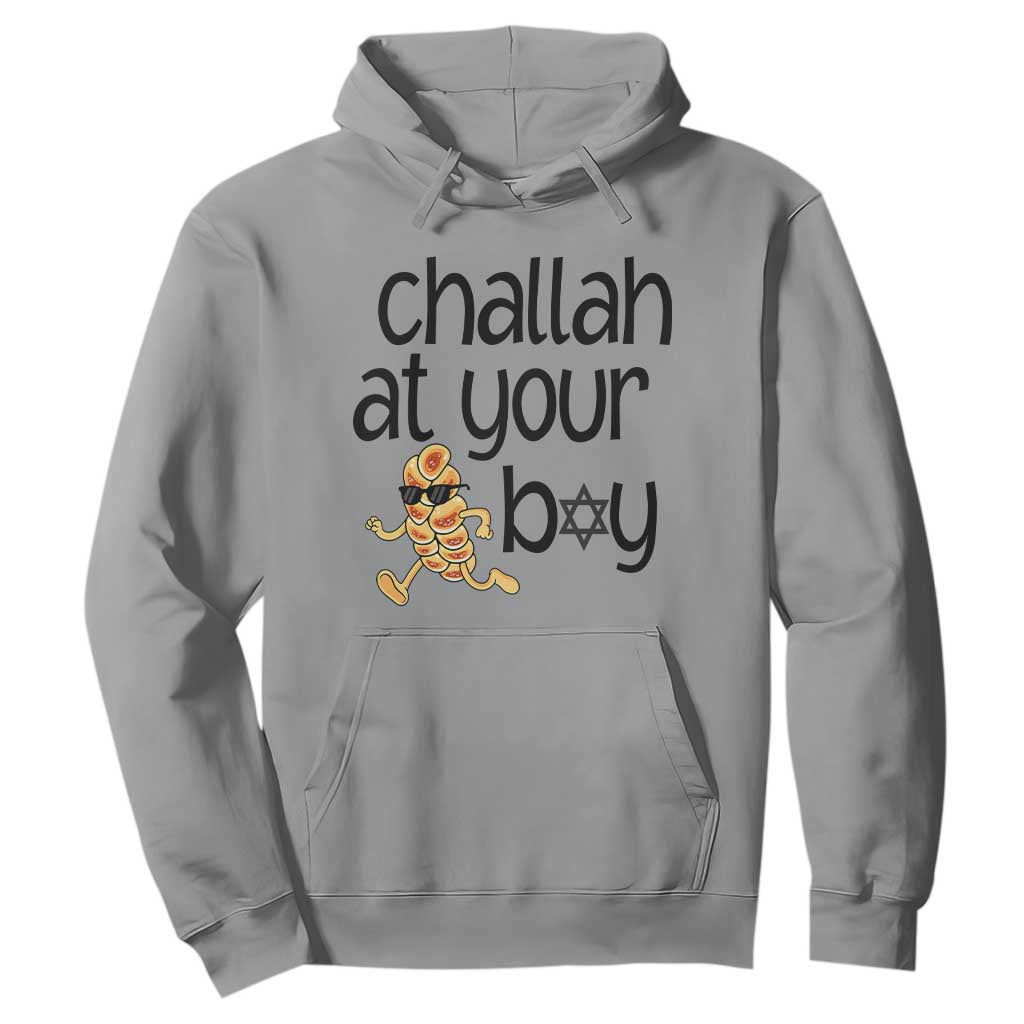 Festival Of Lights Gift Hoodie Hanukkah Challah At Ya Boy TS12 Sport Gray Print Your Wear