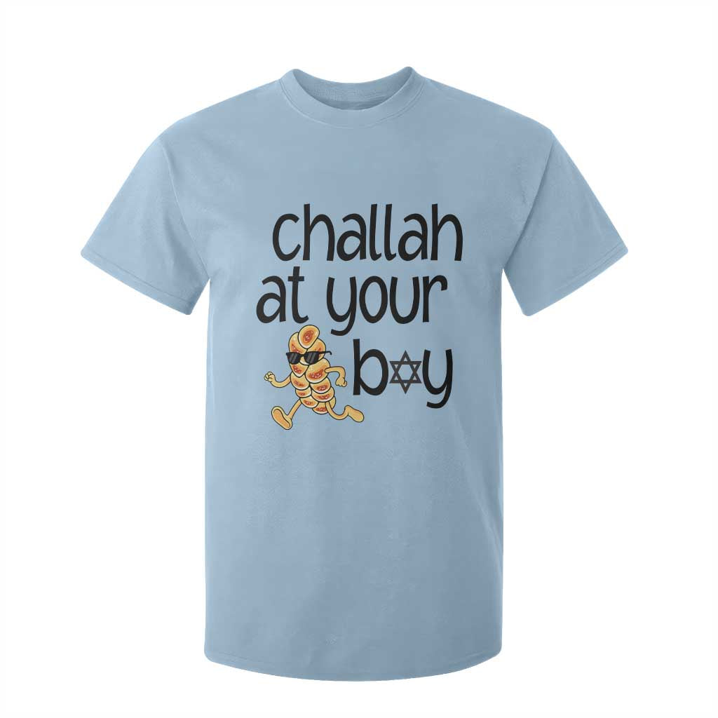Festival Of Lights Gift T Shirt For Kid Hanukkah Challah At Ya Boy TS12 Light Blue Print Your Wear