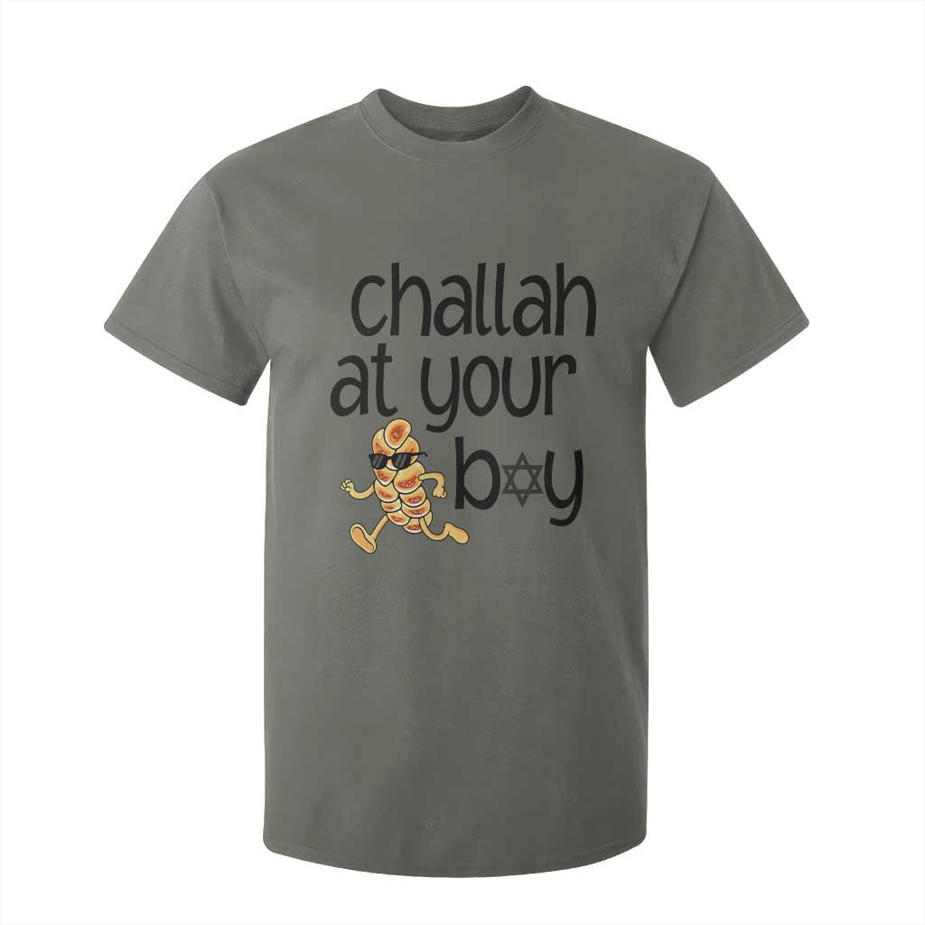 Festival Of Lights Gift T Shirt For Kid Hanukkah Challah At Ya Boy TS12 Military Green Print Your Wear