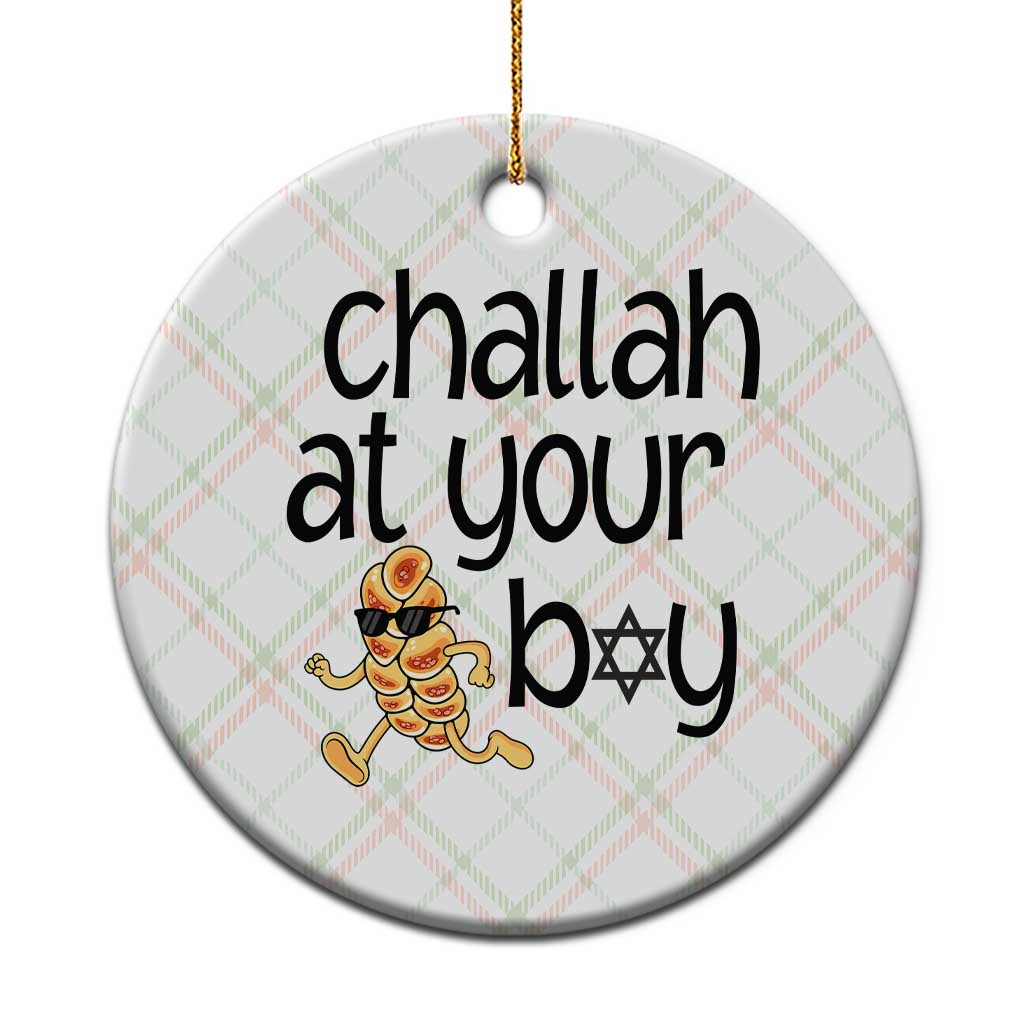 Festival Of Lights Gift Ceramic Ornament Hanukkah Challah At Ya Boy TS12 1pc Christmas Plaid Print Your Wear