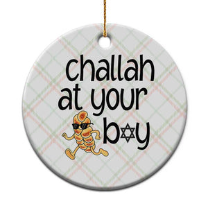 Festival Of Lights Gift Ceramic Ornament Hanukkah Challah At Ya Boy TS12 1pc Christmas Plaid Print Your Wear
