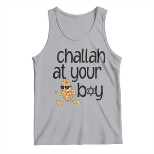 Festival Of Lights Gift Tank Top Hanukkah Challah At Ya Boy TS12 Athletic Heather Print Your Wear