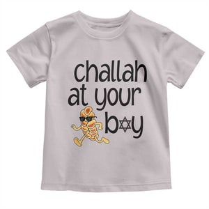 Festival Of Lights Gift Toddler T Shirt Hanukkah Challah At Ya Boy TS12 Ice Gray Print Your Wear