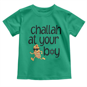 Festival Of Lights Gift Toddler T Shirt Hanukkah Challah At Ya Boy TS12 Irish Green Print Your Wear