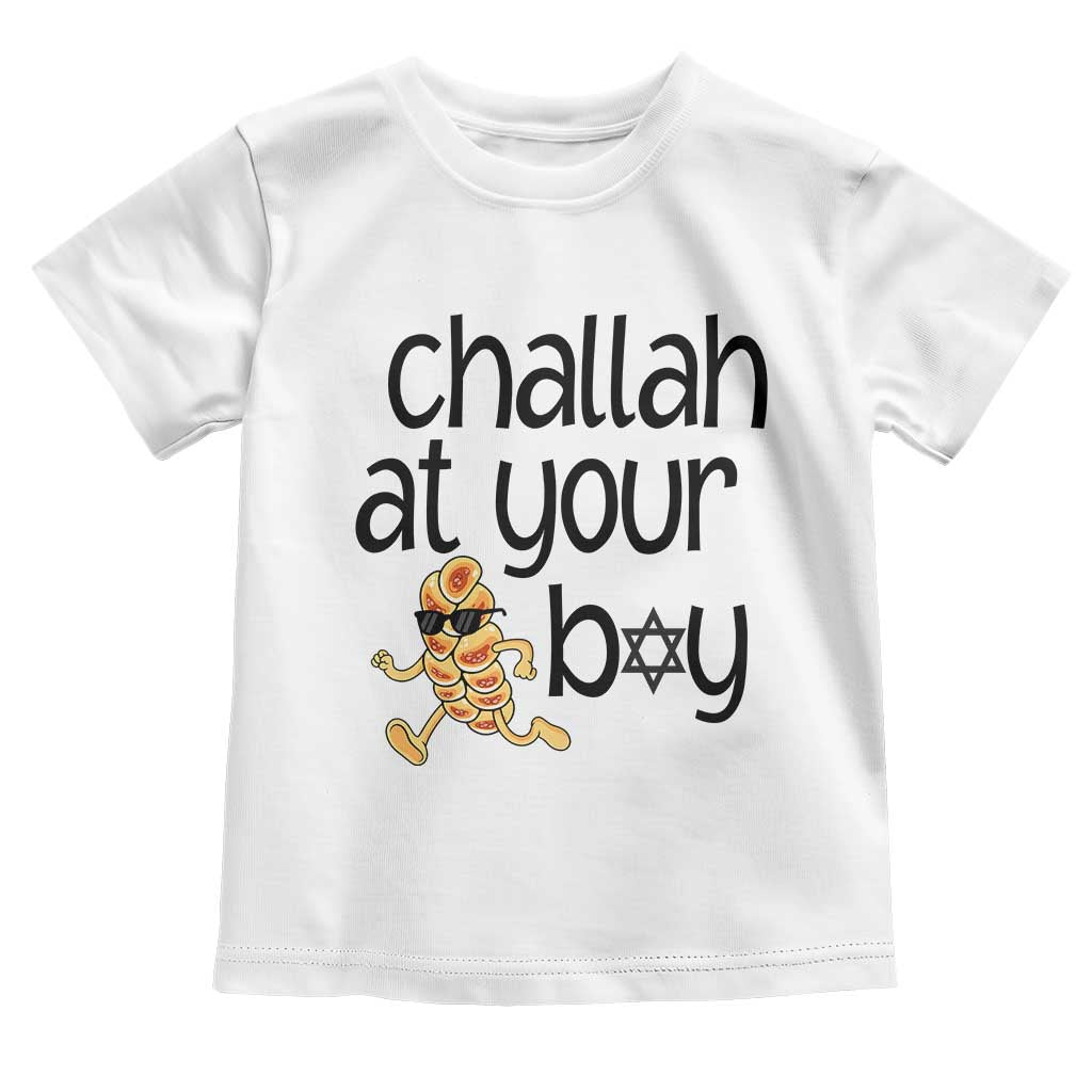 Festival Of Lights Gift Toddler T Shirt Hanukkah Challah At Ya Boy TS12 White Print Your Wear