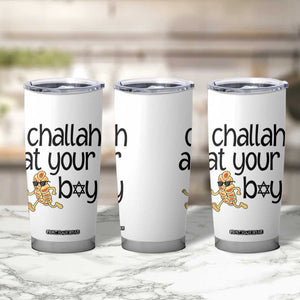 Festival Of Lights Gift Tumbler Cup Hanukkah Challah At Ya Boy TS12 Print Your Wear