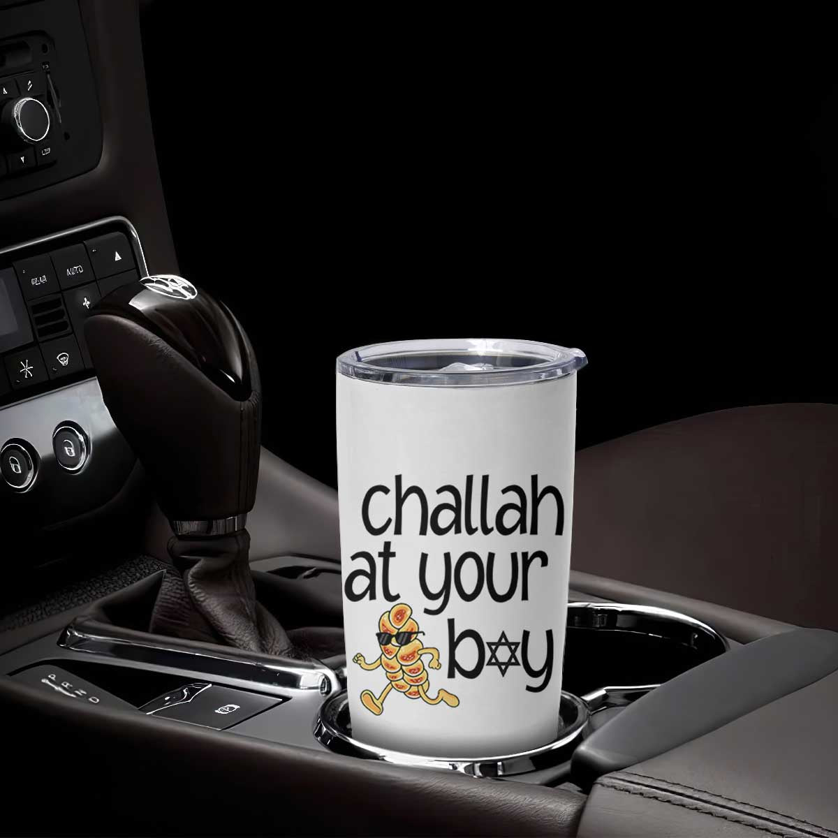Festival Of Lights Gift Tumbler Cup Hanukkah Challah At Ya Boy TS12 Print Your Wear