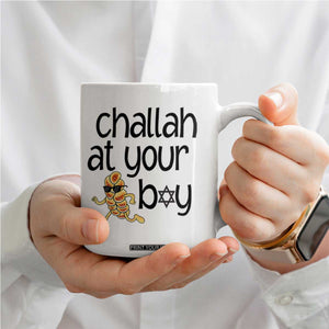 Festival Of Lights Gift Coffee Mug Hanukkah Challah At Ya Boy TS12 Print Your Wear