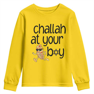 Festival Of Lights Gift Youth Sweatshirt Hanukkah Challah At Ya Boy TS12 Daisy Print Your Wear